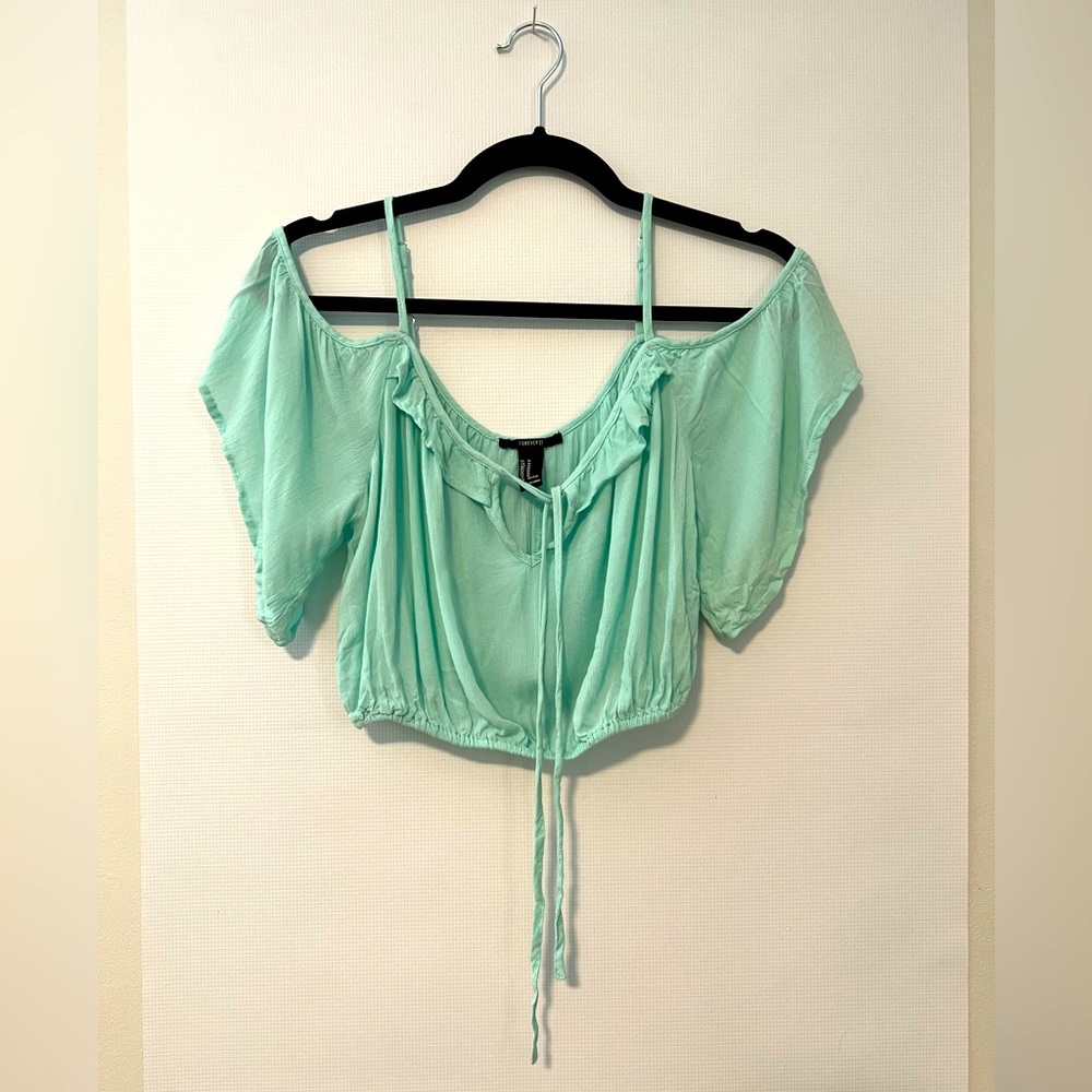 Turquoise Crop Top